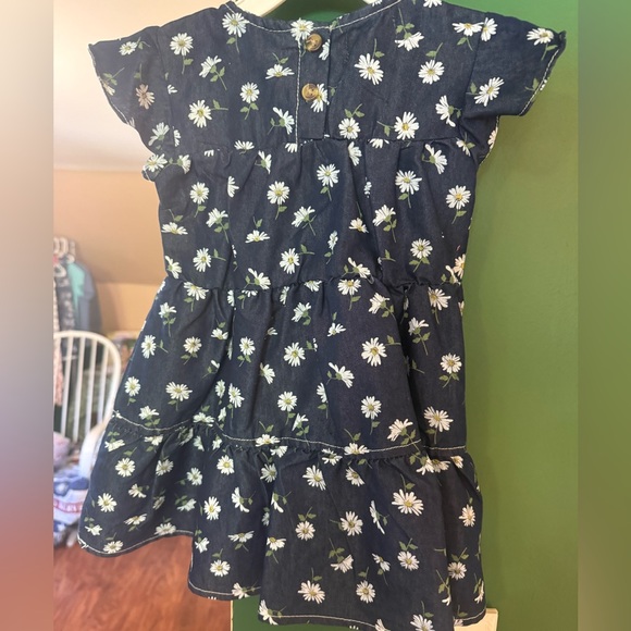 My Destiny Denim Floral Navy Kids Casual Dress- 2T NWOT - Picture 2 of 3